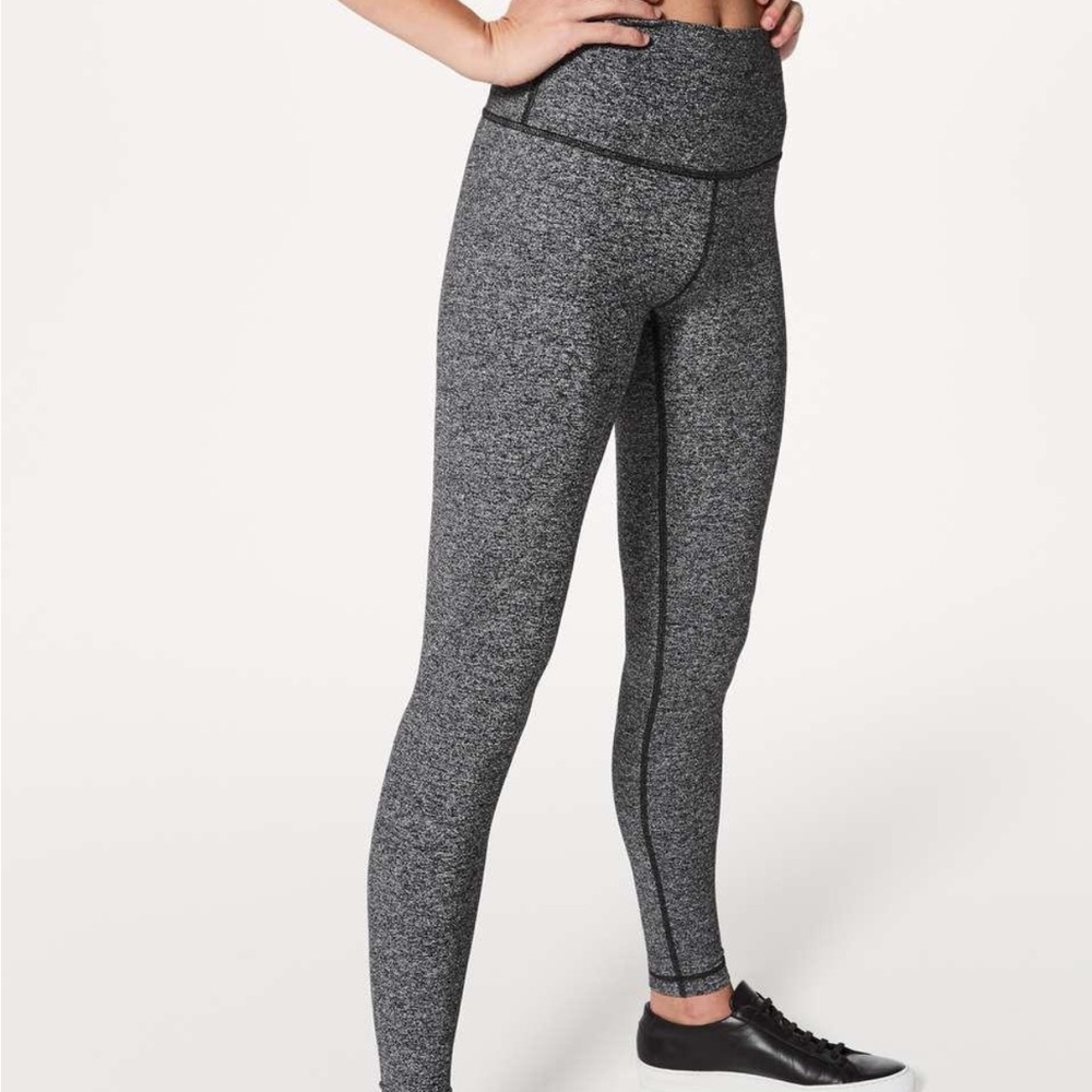 lululemon athletica Heathered Charcoal High-Rise Leggings